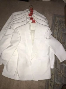 Vtg.Unik MIAMI VICE for After Six White Shawl Collar Tux Jacket. 5 Sizes. *Read* - Picture 1 of 8