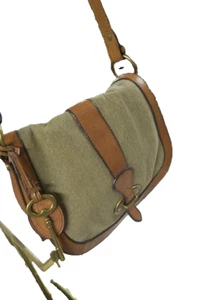 Vintage Fossil VRI Reissue Crossbody Flap Saddle Bag Brown Leather - Picture 1 of 8
