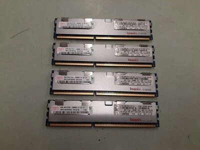 32GB (4x8GB) Hynix 2Rx4 PC3L-10600R DDR3-1333MHz Reg ECC HMT31GR7BFR4A-H9 1140 - Image 1 of 3