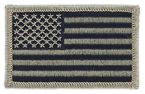 FLAG PATCH PATCHES USA AMERICAN UNITED STATES CAMO IRON ON EMBROIDERED WORLD