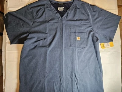Blusa Médica Carhartt Force Ajuste Moderno Azul - XL Para Hombre Nueva con Etiquetas Foto 1 de 4