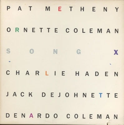 Pat Metheny / Ornette Coleman  Song X NM free jazz LP on Geffen 1986 - Image 1 of 4