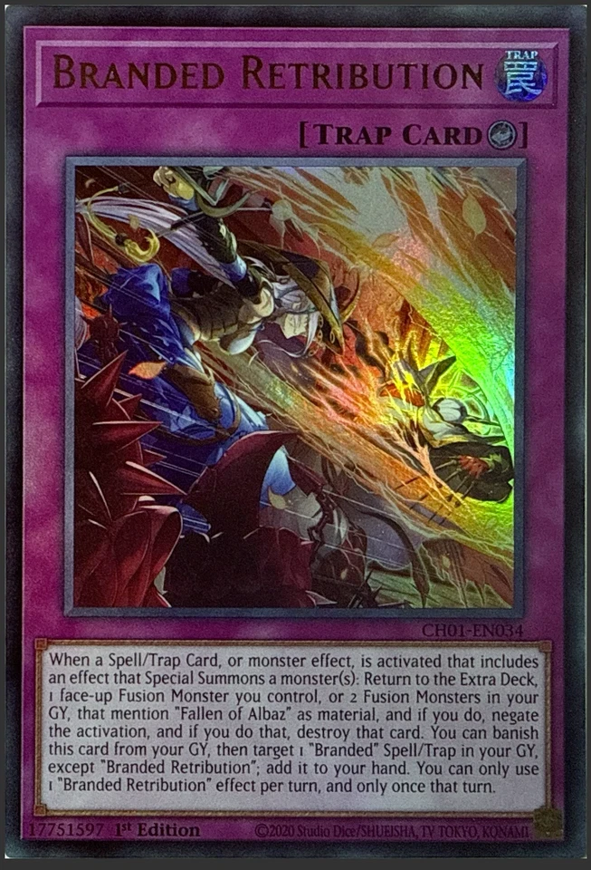 Yugioh! - Branded Retribution - CH01-EN034 - Ultra Rare  - NM/M - Image 1 of 1