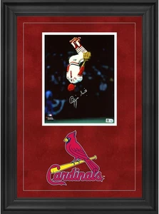 Ozzie Smith St. Louis Cardinals Deluxe FRMD Signed 8" x 10" Vertical Flip Photo - Picture 1 of 1