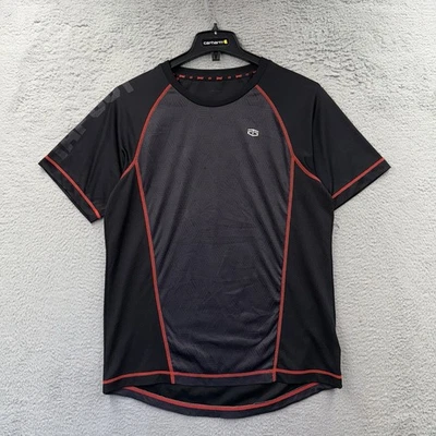 Camisa de Gimnasio Tapout Entrenamiento Talla Mediana Roja Manga Corta Logotipo Spellout Foto 1 de 4