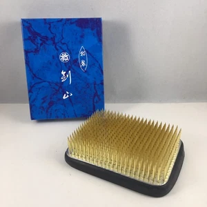 Japanese Ikebana Kenzan 4.25"L x 3.25"W Rectangular Needle Rubber Ring Pin Frog - Picture 1 of 6