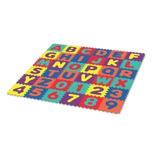 - Large Alphabet Rubber Play Mat Floor, Puzzle EVA Rug, 72 x72 in, 36 SqFt Le... - Picture 1 of 9