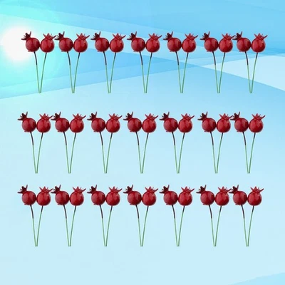  2 Pieces Granatapfel Deko Künstliches Granatapfel-modell Gartendekoration - Bild 1 von 4