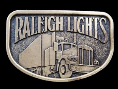 RJ11164 **НОВЫЙ ИЗ СТАРЫХ ЗАПАСОВ ** ВИНТАЖНЫЙ 1970-х ** RALEIGH ОГНИ ** полу грузовик пряжка ремня - Изображение 1 из 3