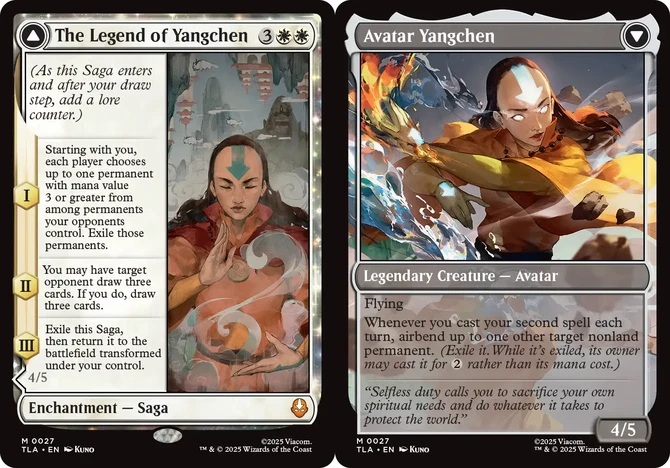 x1 The Legend of Yangchen // Avatar Yangchen M MTG Avatar: The Last Airbender M/ - Image 1 of 1