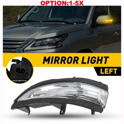 Luz de señal de giro del espejo retrovisor lateral del conductor para Lexus LX570 GX460 2010-2023 81740-60100 Foto 1 de 4