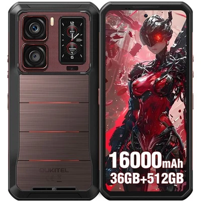 5G OUKITEL WP300 Outdoor Smartphone Android 15 512GB 16000mAh 108+32MP Handy NFC - Bild 1 von 4