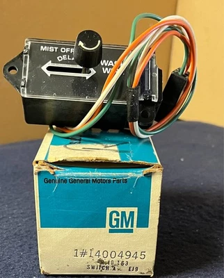 El Camino Malibu Monte Carlo WIPER SWITCH (w/pulse) - 1978-79 - NOS GM# 14004945 - Image 1 of 4