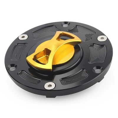 For Kawasaki Ninja 250R EX250 2008-2012 EX300 2013-14 Gold CNC Fuel Gas Tank Cap - Image 1 of 3