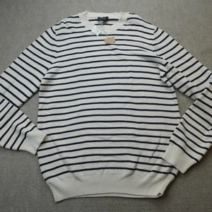 APC Herren Pullover XL elfenbein gestreift Baumwolle NEU - Bild 1 von 6