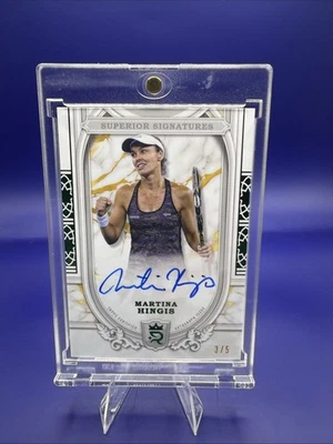 2024 Topps Royalty - Assinaturas superiores Martina Hingis #SS-MHS 3/5 (AU). - Imagem 1 de 2