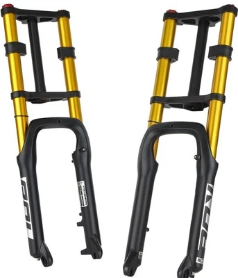 Garfo de suspensão de bicicleta BOLANY 20 polegadas 4.0 pneu ombro duplo praia neve MTB... - Imagem 1 de 4