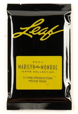 2024 Leaf Icons Collection Marilyn Monroe 1/1 Pre-Production Sealed Proof Pack - Image 1 of 2