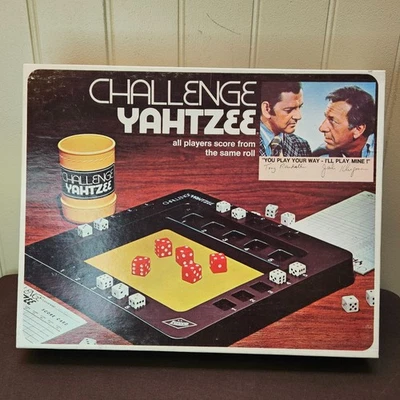 Vintage Challenge Yahtzee Game Ages 10-Adult by E.S. Lowe MB 1978 Complete - Image 1 of 4