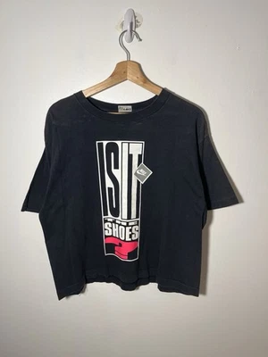 复古 90 年代 Is It The 鞋子吗? Micheal Jordan x Spike Lee T 恤 M 码 (21.5x22) — 第 1/3 张图片