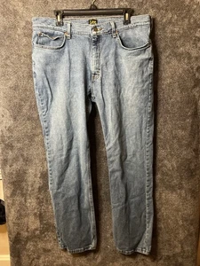Jeans Lee Regular Fit 36x32 Lavado Claro 100% Algodón México Hombre’s Denim - Imagen 1 de 5