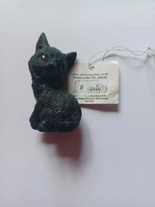 Small Black Cat Ornament The Witches Litter brand new spirit of equinox cute sit - Picture 1 of 7