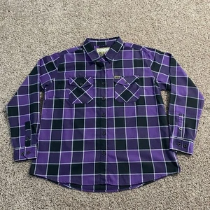 CAMISA DIXXON FRANELA MUJER 2X "LA CORONA" NUEVA EN CAJA NEGRA MORADA BLANCA - Imagen 1 de 8