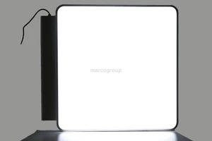 Caja de luz LED 700 x 700 mm anuncio luminoso bilateral publicidad luminosa placa nasal - Imagen 1 de 5