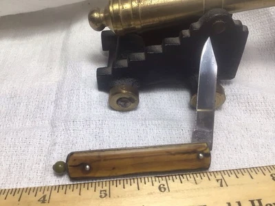 ВИНТАЖНЫЙ СКЛАДНОЙ КАРМАННЫЙ НОЖ НЕОБЫЧНЫЙ ВЫДВИЖНОЙ МЯЧ G SCHRADE США УНИКАЛЬНЫЙ РЕДКИЙ - Изображение 1 из 4