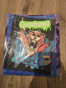 Vintage Goosebumps Rare School Notebook Binder Pack CUDDLES Plastic Cut - Picture 1 of 3