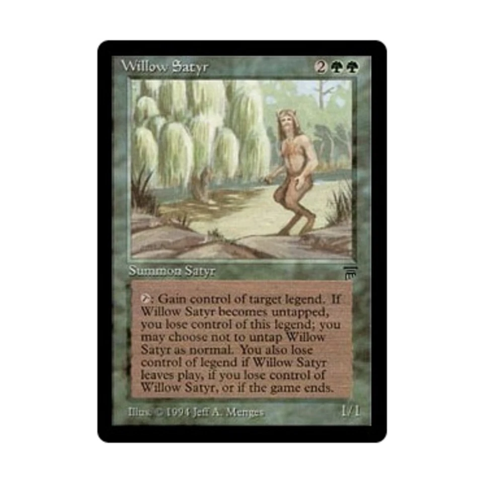 WOTC MtG Legends Willow Satyr (R) VG- - Image 1 of 1