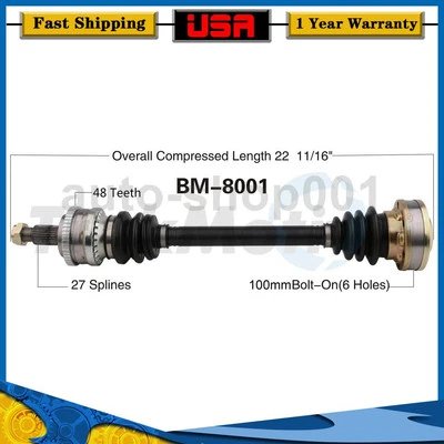 Eje trasero derecho CV eje articulado para BMW 318is 1991 Foto 1 de 2