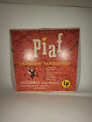 Edith Piaf Chansons Parisiennes Columbia ML 2601 Copyright 1949 - Image 1 of 4