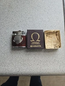 Vintage YBC Omega Super Chrome Pocket Lighter No Monogram Made In Japan A - Picture 1 of 13