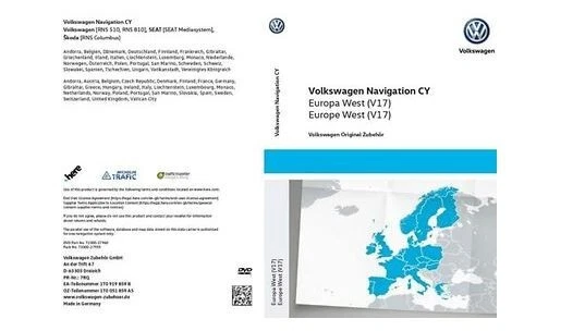 VW Navi-Update RNS 510/810 Europa West V17 - Bild 1 von 1