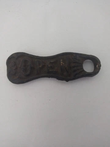 Antique Ornate Cast Open Valve - Vintage Ornamental Open Valve handle Cover