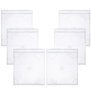  6 Pcs CD-Hülle CD-Aufbewahrungshüllen Aufbewahrungsbehälter Für DVD-Halter - Bild 1 von 12