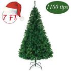 7Ft Artificial PVC Christmas Tree W/ Iron Stand Holiday Season Indoor Outdoor US