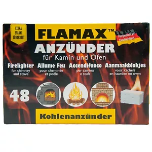 Grillanzünder FLAMAX 1 x 48 Würfel weiß Sommer BBQ Grill weiße grillanzünder - Bild 1 von 1