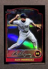 2003 Bowman Chrome Refractor #129 Alex Rodriguez