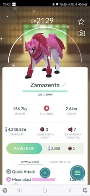 Pokémon Shiny Zamazenta GO - Image 1 of 2