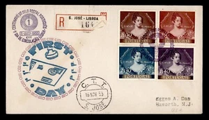 DR WHO 1953 PORTUGAL FDC STAMP CENTENARY 2.30 COMBO REGISTERED m10465 - Picture 1 of 2