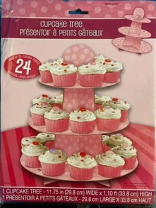 Pink Disposable Cupcake Stand - Picture 1 of 1