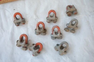 9 Stück Kabelschellen 5/16" U-Bolzen verzinkt Gusseisen Stahl (SOH-) 5/8 geschmiedet - Bild 1 von 10