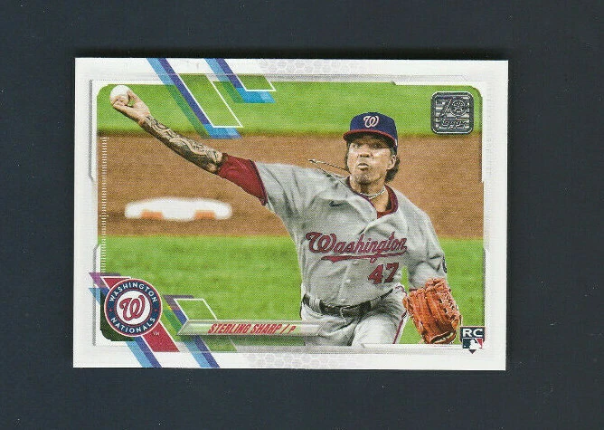 2021 Topps Update Series Rookie Card RC # US266 Sterling Sharp - Image 1 of 1