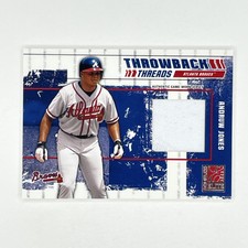2003 Donruss Elite Throwback Threads Andruw Jones Relic /250 Game Worn #TT-16