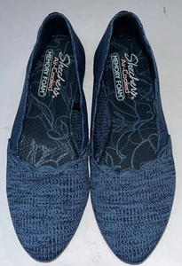 Skechers Cleo 2.0 Love Spell Loafer Flat Navy Sz 7 NEW Scalop Shape - Picture 1 of 6