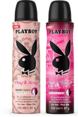 PLAYBOY сексуальный + супер W дезодорант спрей - для женщин (300 мл, упаковка из 2) - Изображение 1 из 3