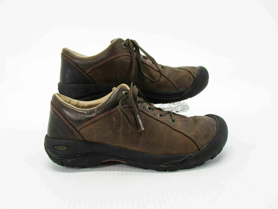 Zapato Keen Mujer Presidio Talla 9M Marrón Cuero Oxford Tenis Usado qp Foto 1 de 4