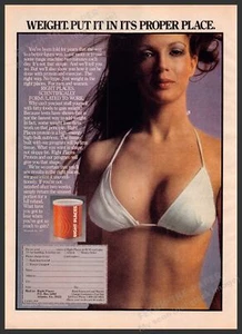 Right Places 1970s Print Advertisement 1977 Breast Weight Gain Quackery - Picture 1 of 1